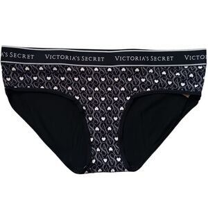 Victoria's Secret Black And Pink Hipster with Logo Detail